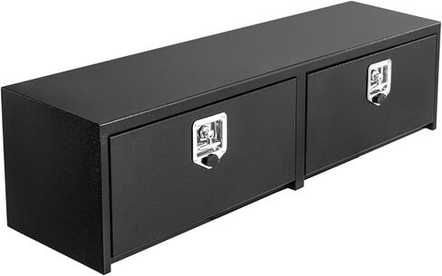 Garvee Steel Underbody Truck Box w/t-Handle Latch, Truck Toolbox for Organization and Storage, Job Box Tool Chest for Pickup Truck Bed, RV, Trailer, 60"x 16"x 13" in Saudi Arabia