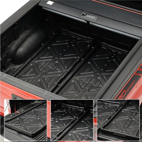 Truck Bed Slide Out Cargo Tray, 56" L x 42.9" W Size Slide-Out Truck Bed Organizer Tray for 5’+Long Beds, Sliding Truck Organizers and Storage Tray with Open Hooks & Elastic Cargo Net in Kuwait