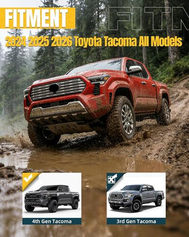 Trumgeta Anti-Theft Bed Security Lock Lid Extra Storage Aluminum Fit for Toyota Tacoma 2024 2025 2026 4th Gen Pickup Truck Accessories in Kuwait