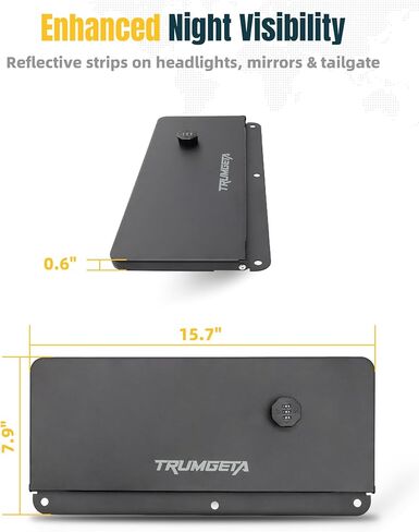 Trumgeta Anti-Theft Bed Security Lock Lid Extra Storage Aluminum Fit for Toyota Tacoma 2024 2025 2026 4th Gen Pickup Truck Accessories in Kuwait