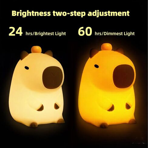 Night Light,Cute Tangerine LED Squishy Novelty Animal Night Lamp,Dimmable Soft Silicone Nursery Nightlight for Kids, Rechargeable Bedroom Touch Lamp, Dorm Decor, Baby Boys Girls Gift (Pear) in Saudi Arabia
