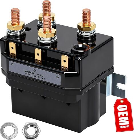 98381 Upgraded Winch Contactor Fits for Warn Zeon winches 8, 8S, 10, 10S, 12 and 12S | Replace Number 81400 A1 in Kuwait