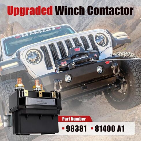 98381 Upgraded Winch Contactor Fits for Warn Zeon winches 8, 8S, 10, 10S, 12 and 12S | Replace Number 81400 A1 in Kuwait