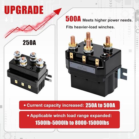 98381 Upgraded Winch Contactor Fits for Warn Zeon winches 8, 8S, 10, 10S, 12 and 12S | Replace Number 81400 A1 in Kuwait