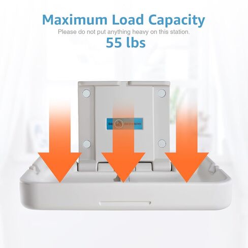 KSITEX Baby Changing Station,Wall Mounted Diaper Changing Tables Fold Up Changer Station Commercial Malls/Hotels/Airports in Saudi Arabia