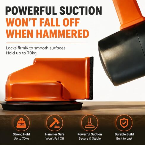 Floor Gap Fixer Tool with Heavy Duty Suction Cup, Laminate & Vinyl Plank Flooring Gap Repair Tool, Floor Suction Cup Tool for Gaps, Plank Puller for Wood Hardwood LVP Floating Floors Fixing in Kuwait
