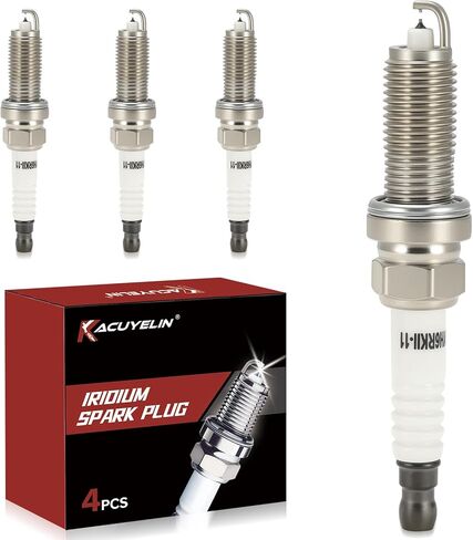 Double Iridium 9029 Spark Plugs Set of 4 Compatible with Nissan Altima 2.5 07 08 09 10 11 12 13,Frontier 2005-2019,Rogue 2008-2013,Sentra 2007-2019,Versa 2007-2020#91187 LKAR6AIX-11 in Kuwait