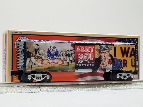Lionel US Army 250TH Anniversary MUSA BOXCAR O Gauge Train CAR 2538400 in Kuwait