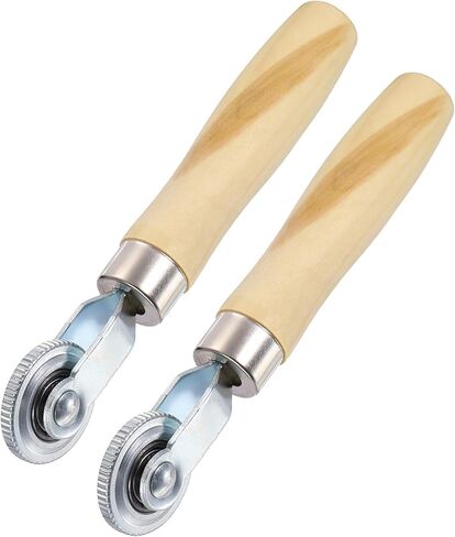 HARFINGTON 2 PCS Car Seam Roller 0.47 Inch Len Car Audio Sound Deadening Roller Sound Deadener Wheel Roller with PP Handle for Auto Noise Heat Insulation Mat Wallpaper Application in Saudi Arabia