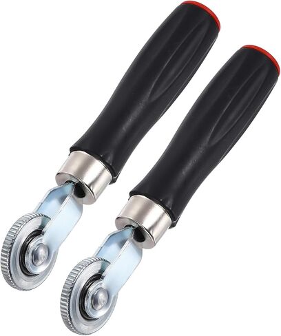 HARFINGTON 2 PCS Car Seam Roller 0.47 Inch Len Car Audio Sound Deadening Roller Sound Deadener Wheel Roller with PP Handle for Auto Noise Heat Insulation Mat Wallpaper Application in Saudi Arabia