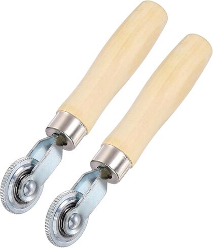 HARFINGTON 2 PCS Car Seam Roller 0.47 Inch Len Car Audio Sound Deadening Roller Sound Deadener Wheel Roller with PP Handle for Auto Noise Heat Insulation Mat Wallpaper Application in Saudi Arabia
