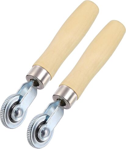 HARFINGTON 2 PCS Car Seam Roller 0.47 Inch Len Car Audio Sound Deadening Roller Sound Deadener Wheel Roller with PP Handle for Auto Noise Heat Insulation Mat Wallpaper Application in Saudi Arabia