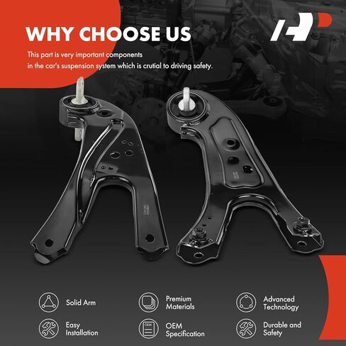 A-Premium 2 x Rear Suspension Trailing Arm Compatible with Lexus RX350 2010-2023, RX350L 2018-2022, RX450h 2010-2022, RX450hL 2018-2022 & Toyota Highlander 2014-2023 in Saudi Arabia