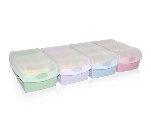 HAN Croco flashcard Box, Easy to Learn Vocabulary with 5-Compartment Learning System, DIN A8 Index Box for 500 Cards, 998-887, Translucent/Pastel Purple in Saudi Arabia