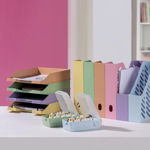 HAN Croco flashcard Box, Easy to Learn Vocabulary with 5-Compartment Learning System, DIN A8 Index Box for 500 Cards, 998-887, Translucent/Pastel Purple in Saudi Arabia