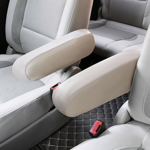 JDDRY Car Front Seat Armrest Covers Vinyl Leather,Car Armrest Protectors,Auto Arm Rest Cover Replacement,Universal for MPV/SUV/Truck(Black,2PC) in Saudi Arabia