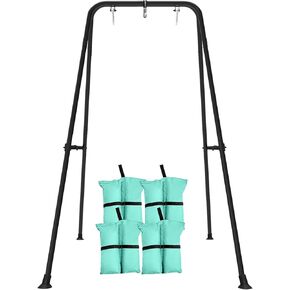 Swing Stand for Kids,Baby Swing Frame, Toddler A-Frame Metal Swing Set for Backyard, Outdoor Indoor use, Fits for Most of The Toddlers Swings (Black) in Kuwait