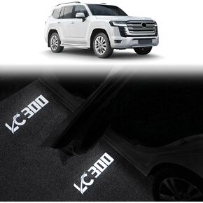 مصباح ديكور خفيف لعتبة الباب مناسب لـ 2022-2026 Toyota Land Cruiser 300 LC300 مصباح عرض LED ساطع ملحقات التعديل الداخلي (4 قطع) in Kuwait