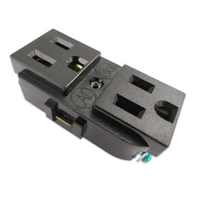 Tundra Duplex AC Output Socket for Trucks - Nema 5/15R / Black/Wires Not Included/Assembly Required/for M Series Only / ACS515R in Saudi Arabia