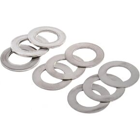 JEGS Distributor Shim Kit | Made In USA | Stainless Steel | Fits Chevy & GM V8 & 90in.V6 Engines | 33/64" I.D. | Includes 9 Shims in Kuwait