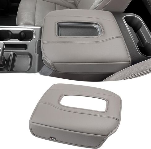 Center Console Armrest Cover for GMC Sierra & Chevy Silverado 2019-2026, Yukon & Tahoe & Suburban 2021-2026, Bucket Seat Console, Leather Arm Rest Cover for Car, Brownstone in Saudi Arabia
