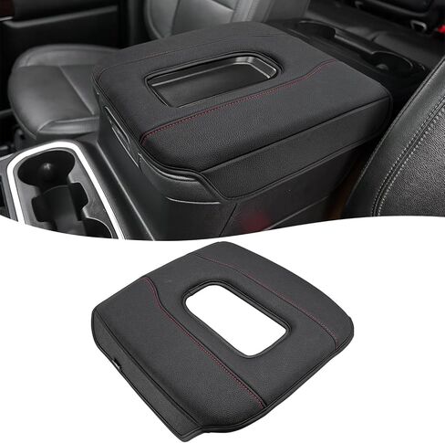 Center Console Armrest Cover for GMC Sierra & Chevy Silverado 2019-2026, Yukon & Tahoe & Suburban 2021-2026, Bucket Seat Console, Leather Arm Rest Cover for Car, Brownstone in Saudi Arabia