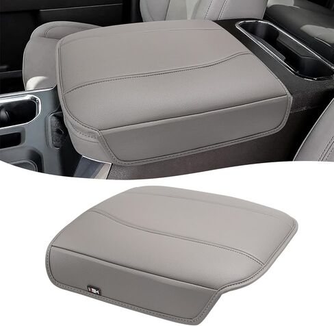 Center Console Armrest Cover for GMC Sierra & Chevy Silverado 2019-2026, Yukon & Tahoe & Suburban 2021-2026, Bucket Seat Console, Leather Arm Rest Cover for Car, Brownstone in Saudi Arabia