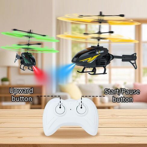 طائرة هليكوبتر RC، لعبة هليكوبتر للتحكم عن بعد للأطفال مع رحلة 10 دقائق، ألعاب هليكوبتر داخلية تستشعر الإيماءات، 3 طائرات RC للأطفال مع ضوء، هدايا عيد ميلاد للأولاد والبنات in Kuwait