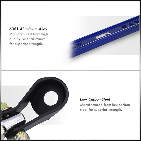 موزعي AJP JDM Sport نظام التعليق العلوي الخلفي من الألومنيوم C-Pillar Bar Strut Tower Tie Brace متوافق/استبدال لـ Integra DC2 Civic EG EK 1992 1993 1994 1995 1996 1997 1998 1999 2000 in Kuwait