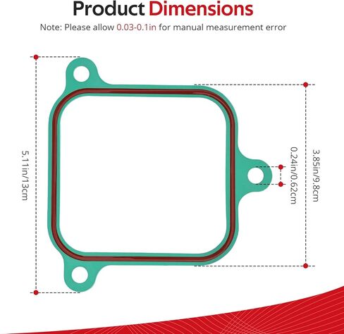 JAVIK 4Pcs Intake Plenum Gasket For Mercruiser 7.4L 454 CID V8 GM / 8.2L 502 CID V8 GM O.E.M# 805522A1 in Kuwait