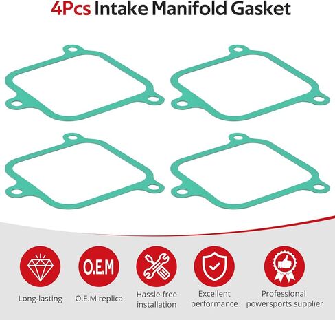 JAVIK 4Pcs Intake Plenum Gasket For Mercruiser 7.4L 454 CID V8 GM / 8.2L 502 CID V8 GM O.E.M# 805522A1 in Kuwait