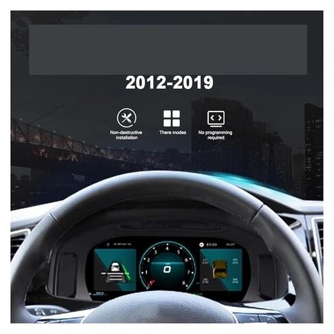 Digital Board Compatible with Volkswagen Multivan T5 2012-2019 10.25 Inch Cockpit Virtual Instrument Gauge Upgrade Accessories in Kuwait