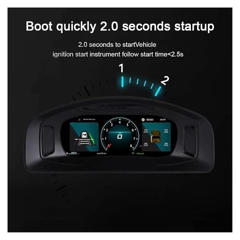 Digital Board Compatible with Volkswagen Multivan T5 2012-2019 10.25 Inch Cockpit Virtual Instrument Gauge Upgrade Accessories in Kuwait