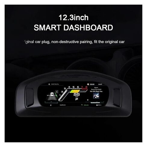 Digital Board Compatible with Volkswagen Multivan T5 2012-2019 10.25 Inch Cockpit Virtual Instrument Gauge Upgrade Accessories in Kuwait