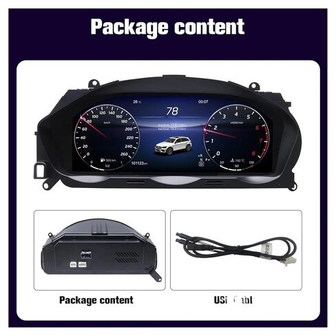 مجموعة أدوات رقمية 12.3 بوصة متوافقة مع لوحة قياس لوحة القيادة Mercedes Benz C-Class W204 (2011-2014) NTG 4.5 in Saudi Arabia