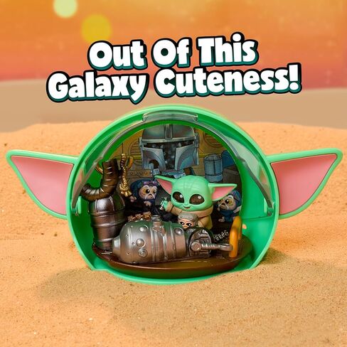 كبسولة تجميع جروجو من Star Wars™ Doorables - كبسولة ديزني الغامضة بأشكال وتفاصيل لطيفة، مفاجأة عرض قابلة للتجميع، خارج هذه المجرة اللطيفة، للمعجبين وهواة الجمع والأطفال بعمر 5 سنوات فما فوق in Kuwait