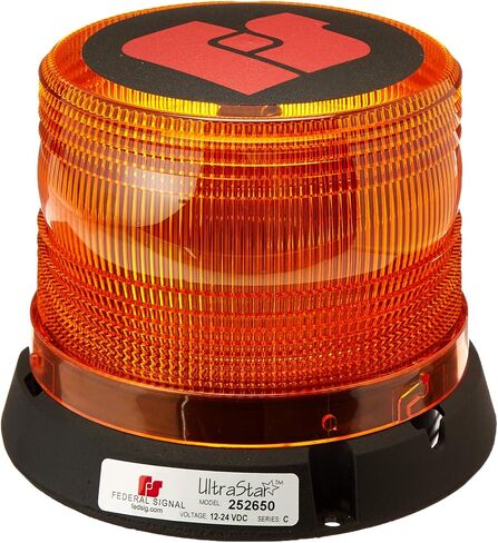 Federal Signal 252650-02SC Ultrastar Amber Dome Class 1 LED Beacon Permanent Mount in Saudi Arabia