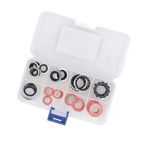 Air Conditioner Seal O Ring Kit, AC Compressor Gasket Set with Heat Aluminum Alloy Material for Automotive AC System Replacement in Kuwait