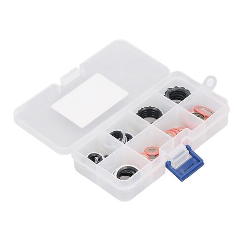 Air Conditioner Seal O Ring Kit, AC Compressor Gasket Set with Heat Aluminum Alloy Material for Automotive AC System Replacement in Kuwait