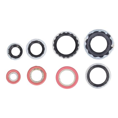 Air Conditioner Seal O Ring Kit, AC Compressor Gasket Set with Heat Aluminum Alloy Material for Automotive AC System Replacement in Kuwait