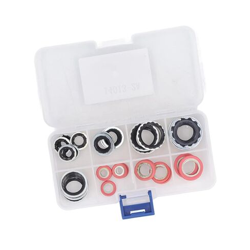 Air Conditioner Seal O Ring Kit, AC Compressor Gasket Set with Heat Aluminum Alloy Material for Automotive AC System Replacement in Kuwait