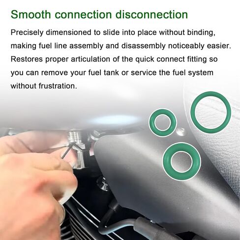 3 مجموعات (9 حلقات دائرية) متوافقة مع حلقة Harley Davidson Fuel Line O Ring، للعديد من الموديلات التي تم إنتاجها بعد عام 1999، متوافقة مع موديلات Street Glide/Road King/Softail، يمكنها منع قطع خط الوقود بسرعة in Kuwait