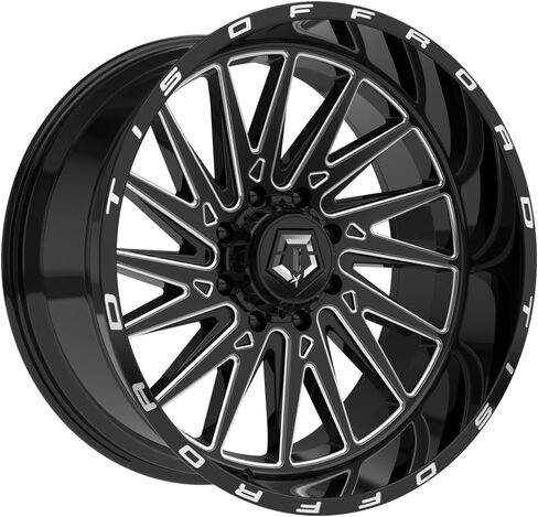 TIS 547BM 20X12 مطحون باللون الأسود اللامع - 6X135 / 6X5.50 نمط الترباس، -44 إزاحة، تجويف المحور 106.2 مم in Saudi Arabia