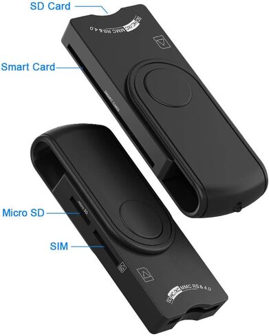 USB Smart Card Reader CAC Common Access Card National ID Bank Chip Card Reader for Payments in Kuwait