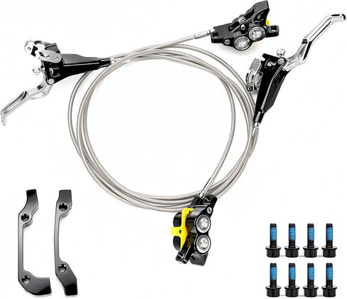 طقم فرامل أمامية وخلفية مطورة لـ Surron Light Bee/Light Bee X، Talaria XXX، Talaria Sting MX3 / R MX4، Segway X160 X260، eRide Pro SS | طقم فرامل 4 مكبس | قطع غيار واكسسوارات الدراجات الترابية in Kuwait