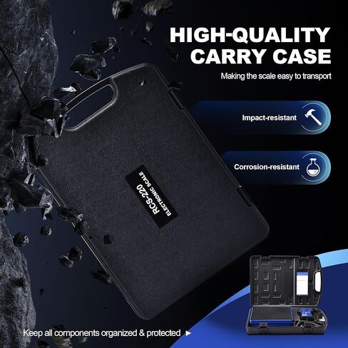 High Accurancy Digital HVAC Refrigerant Charging Weight Scale with Case 220 Pounds Blue in Kuwait