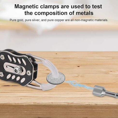 Coin Ping Tester Kit, Portable Pinger Coin Tester Gold and Silver Coins Size Comparison Verification Tool Sound Resonance Testing for Collectors in Kuwait