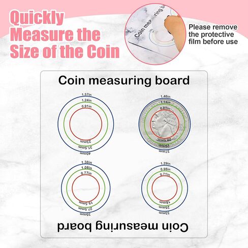 Silver Coin Tester Kit, Pocket Coin Testing Include Coin Pliers, Hammer, Magnifying Glass, Magnet Keychain, Silicone Cap, Measuring Board, Double-Scale Caliper, Flashlight, Gloves, Storage Bag in Kuwait