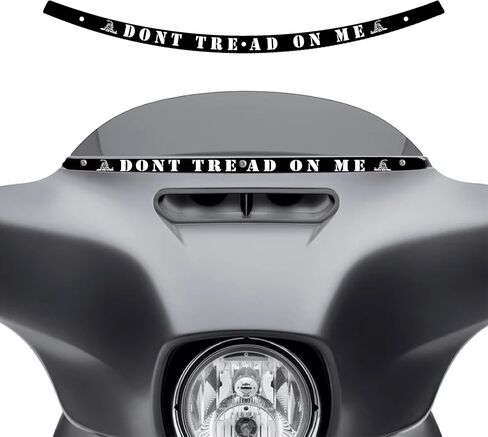 حافة الزجاج الأمامي Don't Tread On Me متوافقة مع Harley Davidson 2014-2023 Harley Davidson Ultra Limited Street Glide Electra Glide Tri Glide. تصميم سلس رفيع in Kuwait