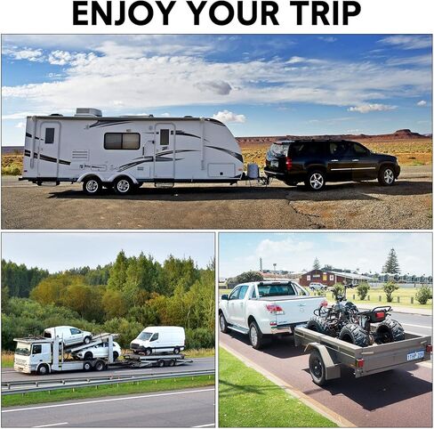 Chumia 4 Pcs Trailer Hitch Lock with Keys Dia 1/4 Inch 3/4 Inch Span Tongue Coupler Locks Sets Black Trailer Hitch Lock for Tow Boat Rv Truck Car Coupler in Kuwait